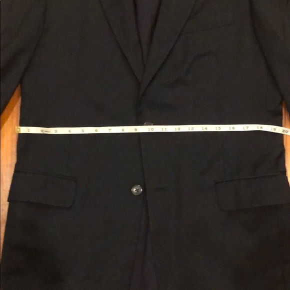 Joe. A. Bank suit - navy birds eye - 40 Long - Picture 3 of 8